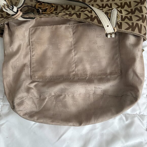 MICHAEL Michael Kors Brown Signature Jet Set Canvas Tote Shoulder Bag - Picture 9 of 10
